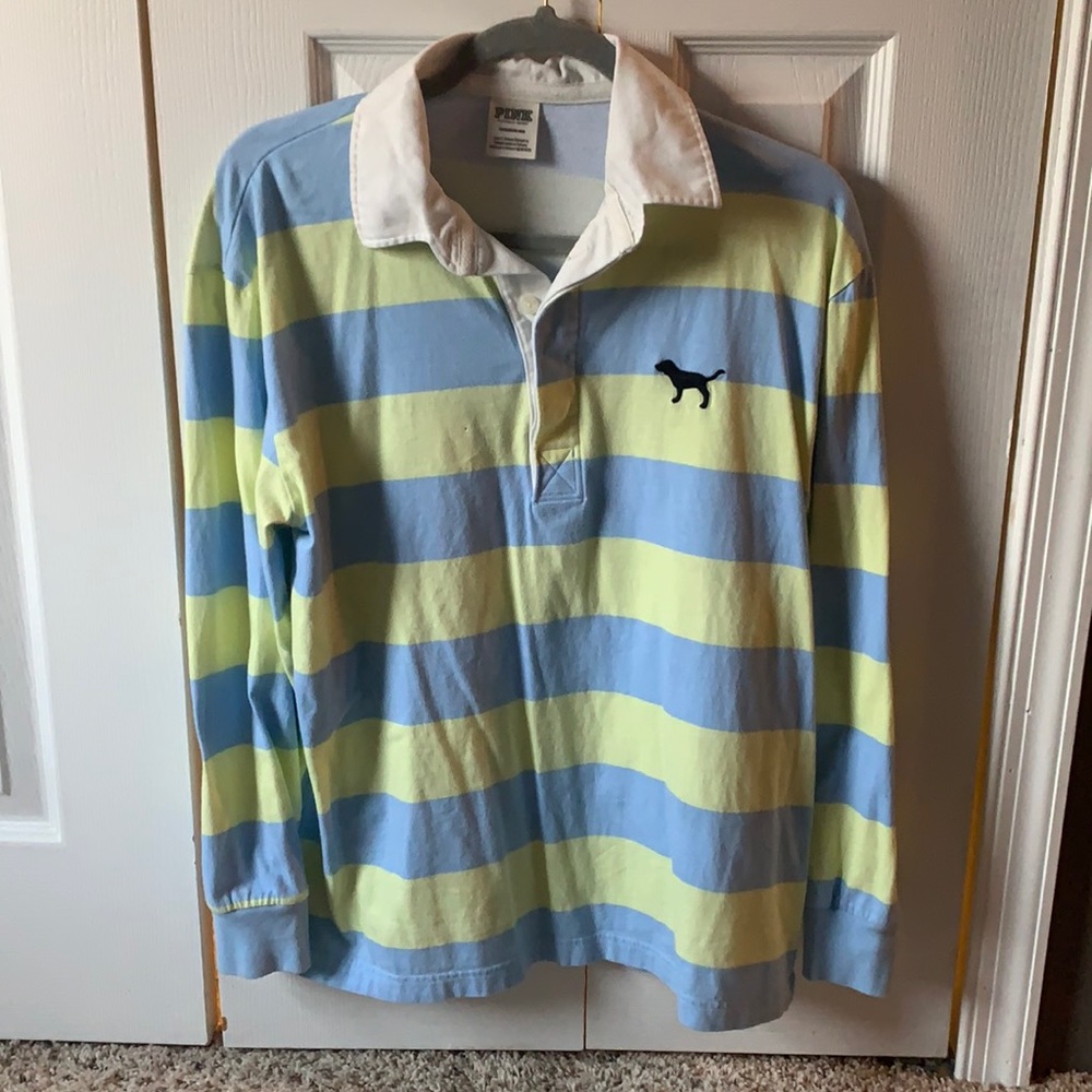 VS PINK rugby collared shirt